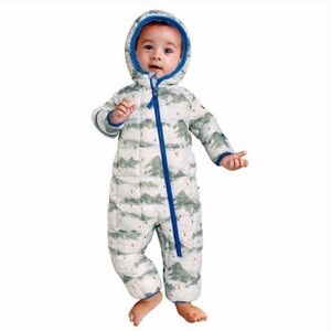 NWT Spyder Baby Hooded Snowsuit with Blue Accents